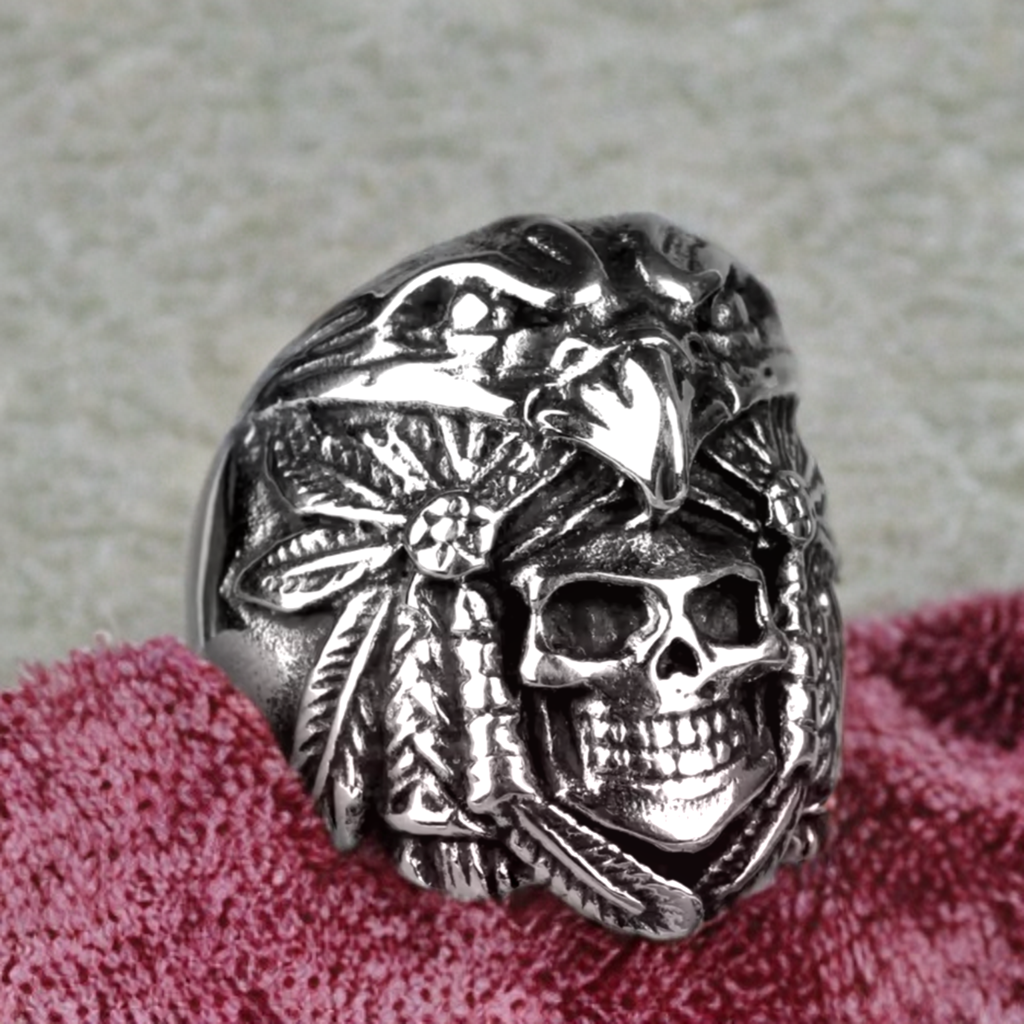 Tribal Spirit Skull Ring
