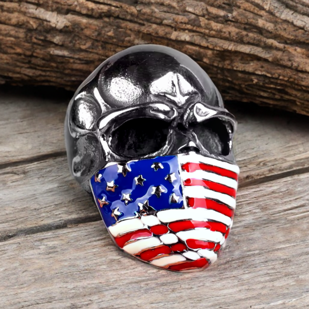 Patriot’s Pride Skull Ring