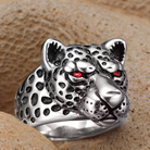 Fierce Panther Stainless Steel Ring