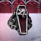 Crimson Coffin Ring