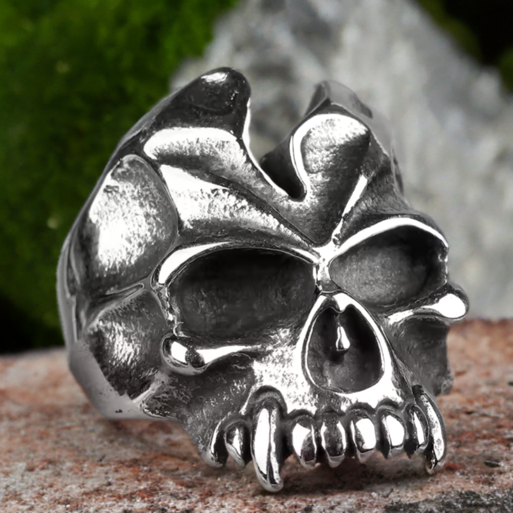 Iron Warrior Skull Ring