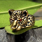 Fierce Panther Stainless Steel Ring