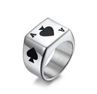 Ace of Spades Stainless Steel Ring
