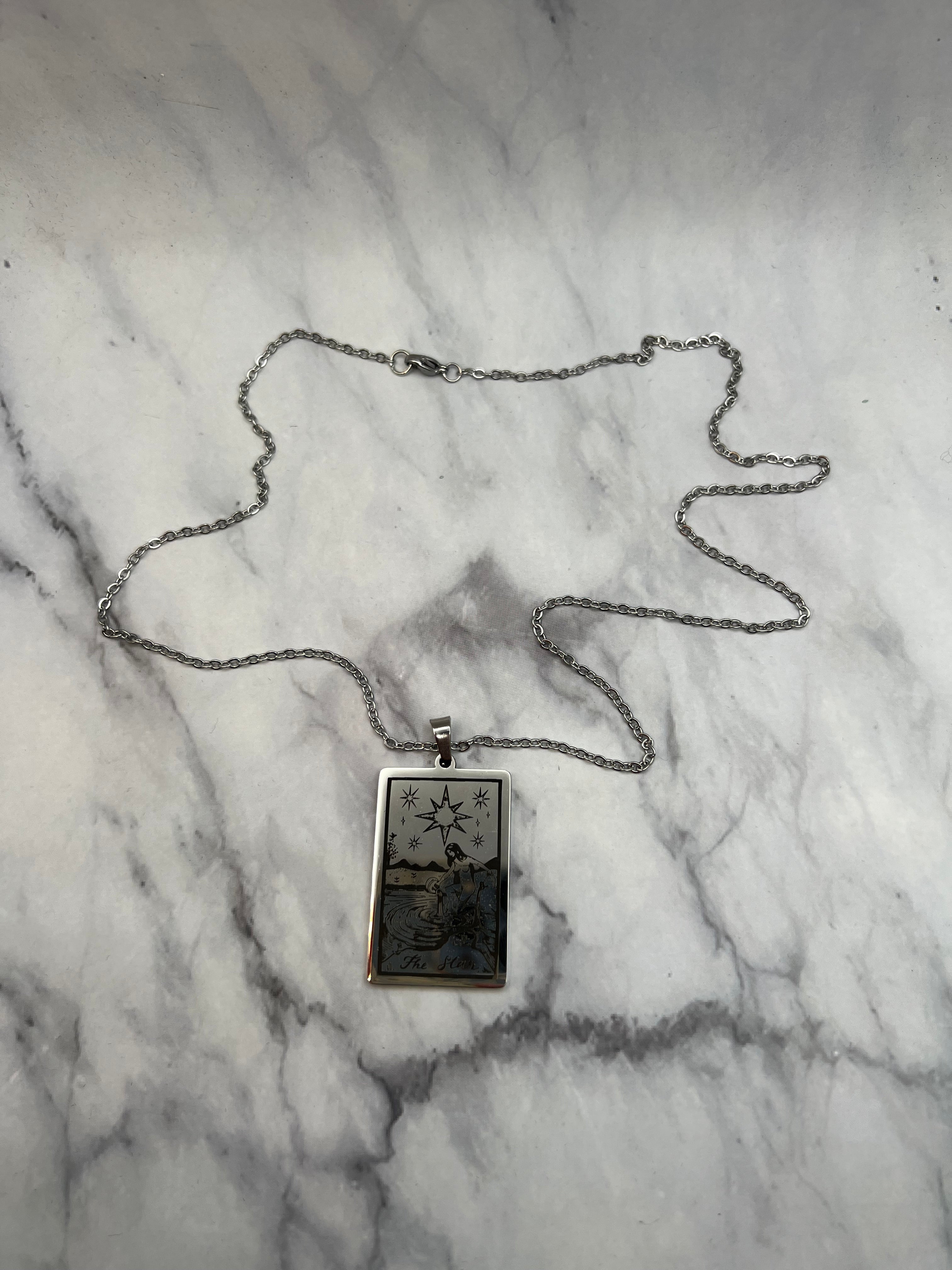 Tarot Necklace Stainless Steel