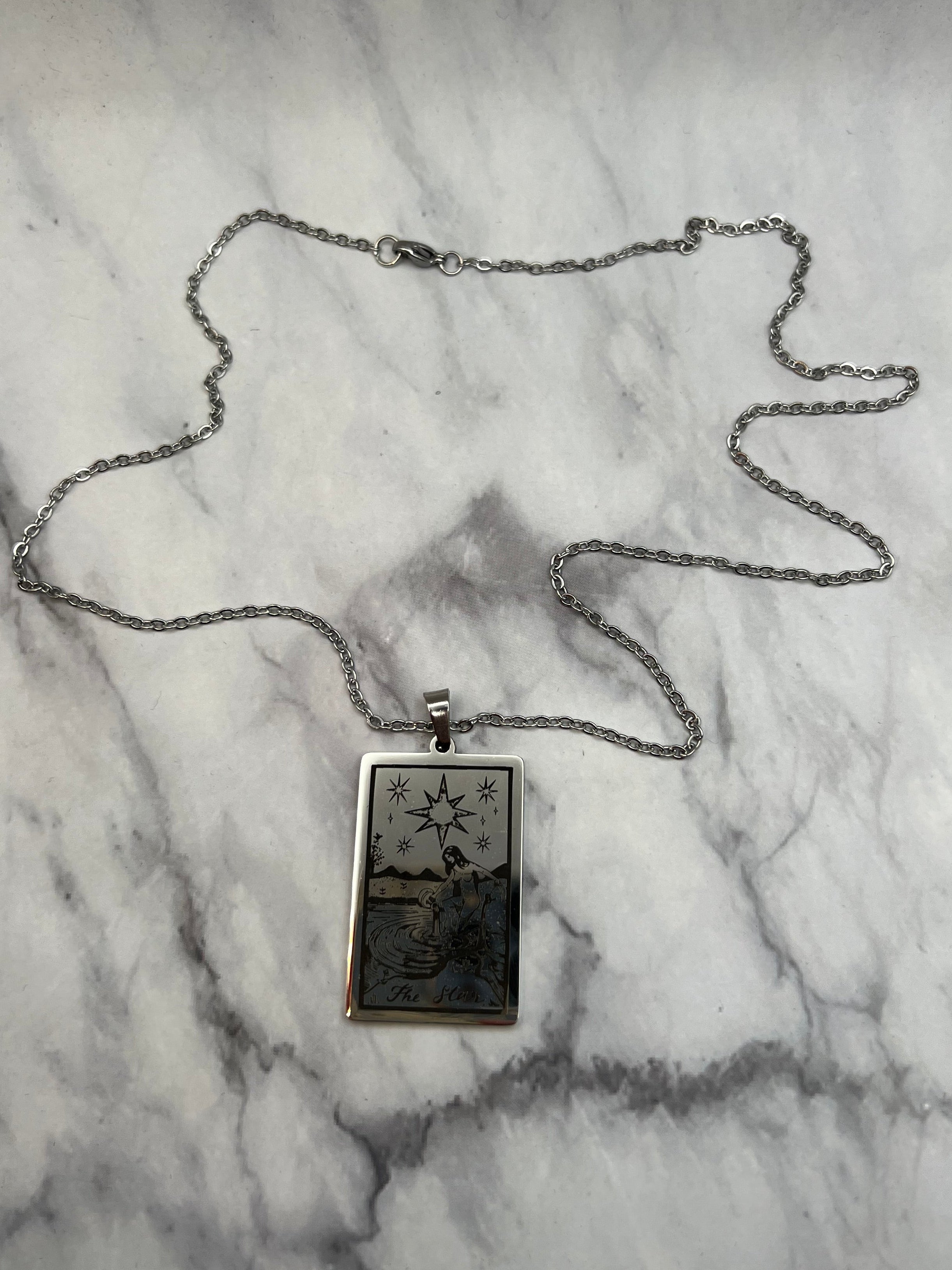 Tarot Necklace Stainless Steel