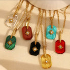 Celestial Gemstone Pendant Necklaces