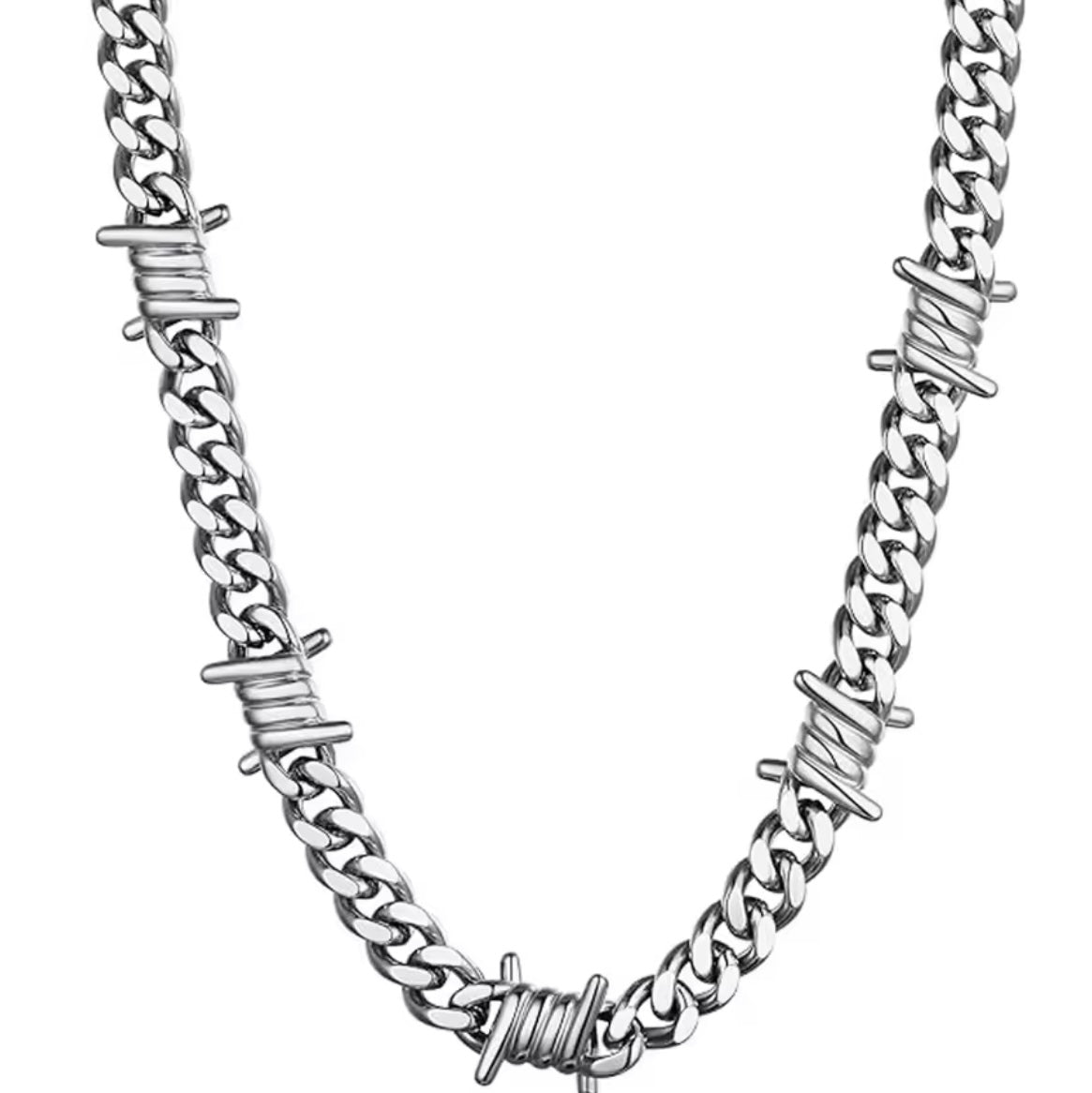 Barbed Elegance Chain Necklace