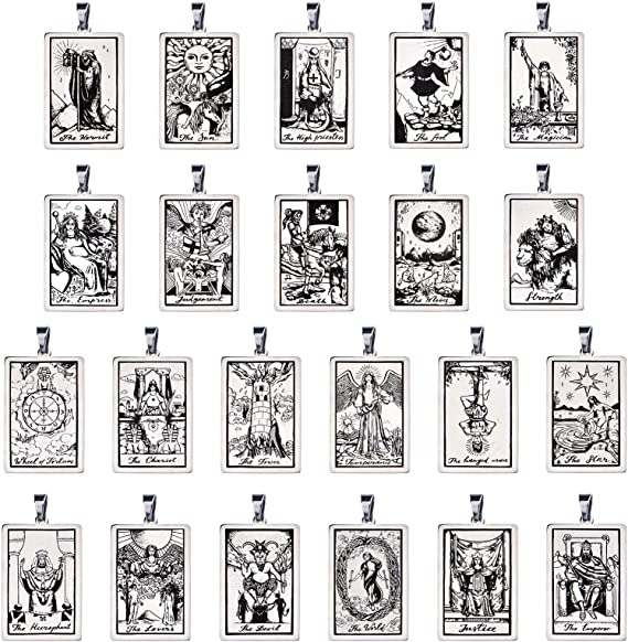 Tarot Necklace Stainless Steel